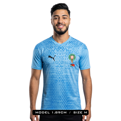 Morocco Palestine Blue