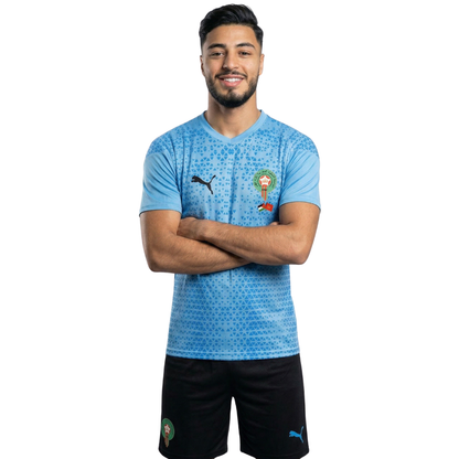 Morocco Palestine Blue